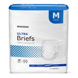 Unisex Adult Incontinence Brief McKesson Ultra Medium Disposable Heavy Absorbency CASE - 6