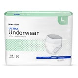 Unisex Adult Absorbent Underwear McKesson Large Disposable Heavy Absorbency -- BAG OF 1
